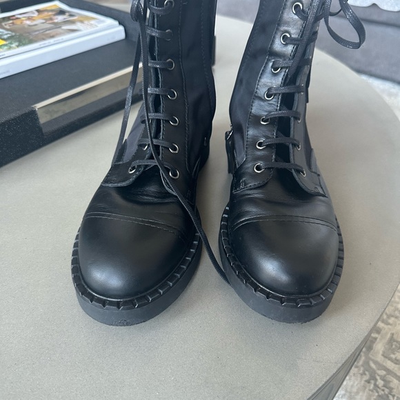 Theory leather + nylon boots - Picture 12 of 13